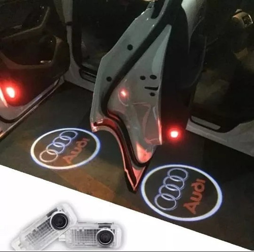 Projetor Led Logo Audi Luzes Cortesia Portas A1 A3 A4 A5 Q3