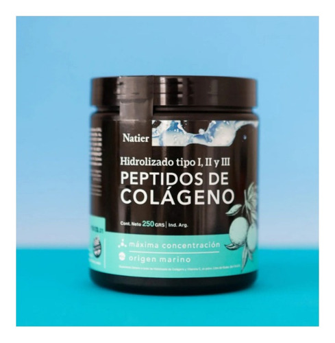 Peptidos Colageno Hidrolizado Marino En Polvo Natier 250grs