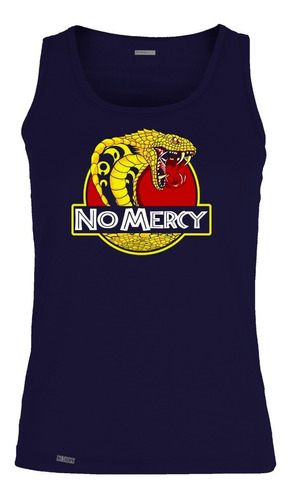 Camiseta Esqueleto No Mercy Cobra Kai Logo Karate Kid Sbo
