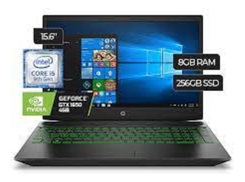 Laptop Hp 15-dk0056wm I5-9300h 8gb 256gb Ssd 15.6 