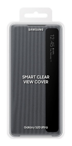 Samsung Case S-view Flip Cover Para Galaxy S20 Ultra Gris