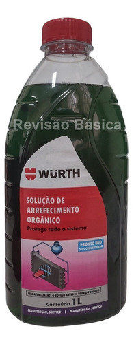 Fluido Agua Radiador Arrefecimento Pronto Uso Wurth 50%