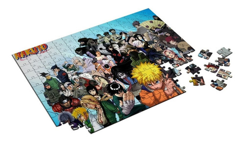 Imagem 1 de 3 de Quebra Cabeça Naruto Com Caixa Personalizado 165 Peças