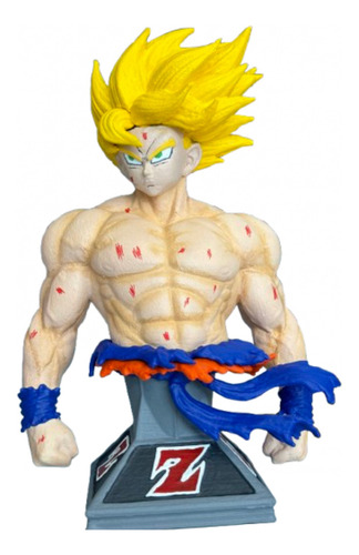 Action Figure 3d Busto Goku Super Sayajin 2