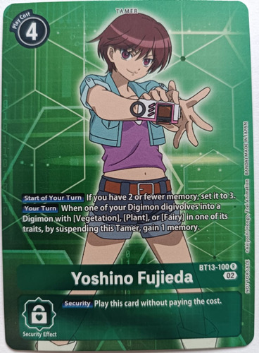 Digimon Tcg Yoshino Fujieda Bt13-100 R Foil
