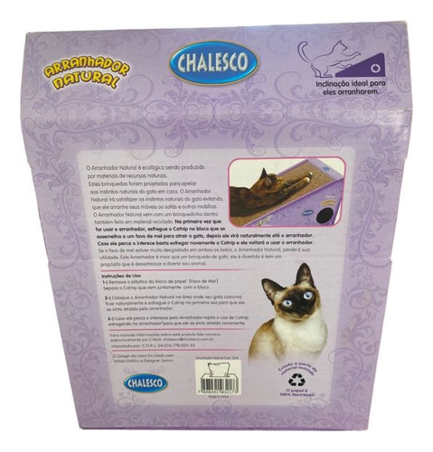 Chalesco Arranhador Natural Para Gatos Com Catnip (70480)