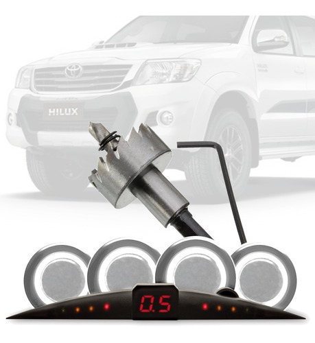 Sensor Cromado Parachoque Metal Toyota Hilux 2006/2015
