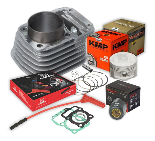 Kit P/ Motor Titan125 03/2008 C/pistao 4mm Kmp+comando Wgk