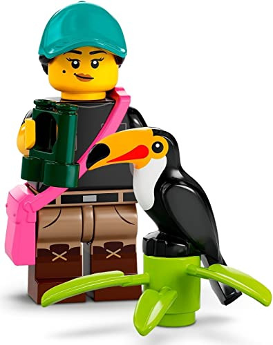 Lego Minifigure Series 22 Bird Watcher Bonus, Cubierta Azul