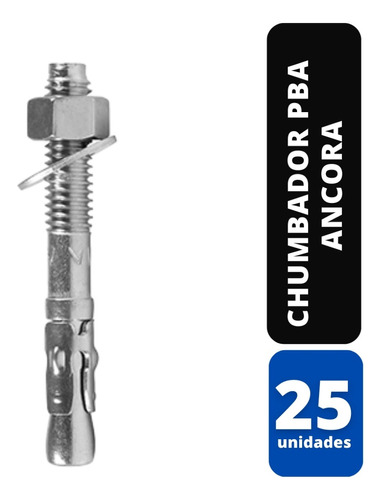 Kit C/ 25 Chumbador Pba 1/2x4 12400c Ancora