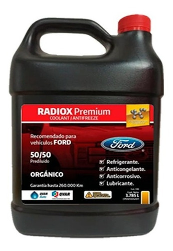 Refrigerante Motorcraft Ford Amarillo 50/50 Radiox Explorer
