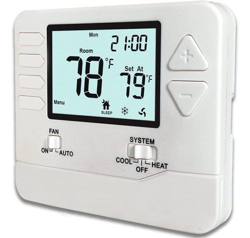 Termostato Programable Multietapa 2calor 2 Frío Con Pantalla