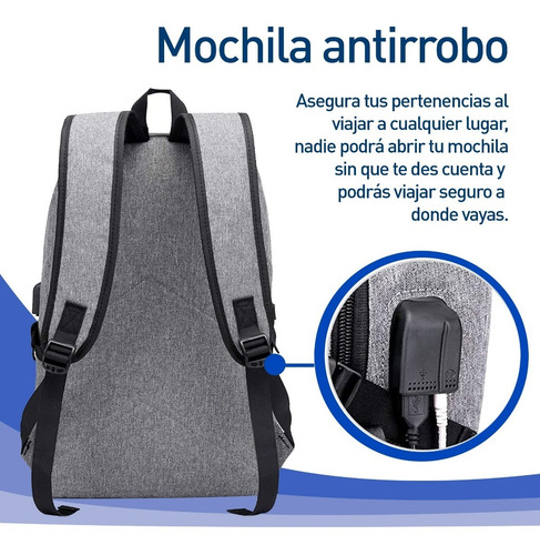10 Mochilas Antirrobo Para Laptop Código Impermeable