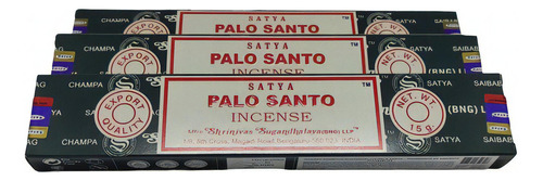 Incienso Satya Massala Palo Santo, 3 cajas de 15 g