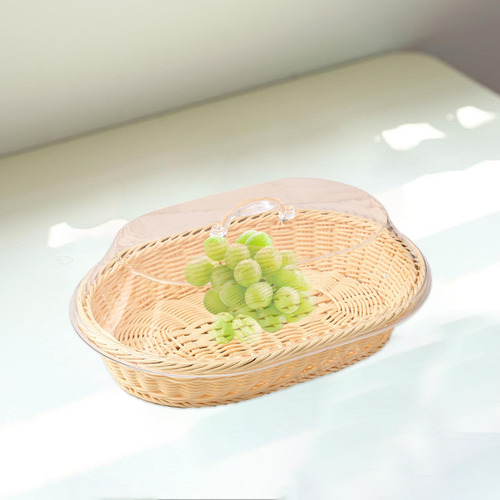 Cesta Para Servir Frutas, Frutero De Cocina Con Tapa, L