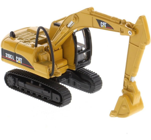 Excavadora miniatura Caterpillar Micro 315d L 1/87, color amarillo