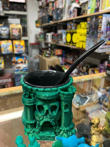 Mate Con Bombilla Castillo Grayskull He-man Impresión 3d