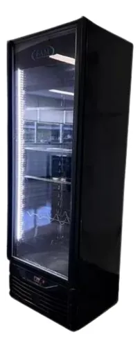 Heladera Vertical Exhibidora Fam V420mtblack 395lts