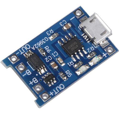 Kit 9x Mini Carregador Usb Bateria Litio 5v Tp4056 C/ Pro