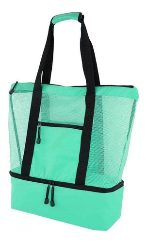 Bolsa Mesh Compartimento Térmico Praia Piscina Campo