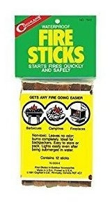 Coghlans No Tóxico Impermeable Fire Sticks -- Pkg De 12