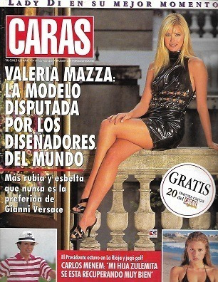 Caras 1995: Valeria Mazza_julieta Orteda_lady Di_loli Acuña