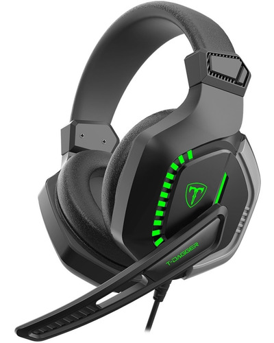 Imagen 5 de 9 de Auriculares Gamer T-dagger T-rgh208 Eiger C/micrófono Led F