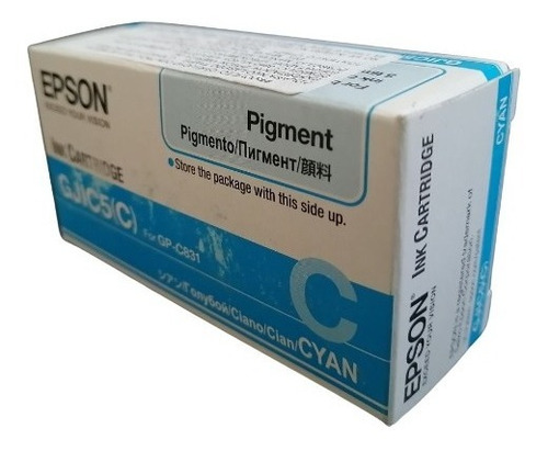 Cartucho De Tinta Epson Gjic5 (c) Cian Original Para C831