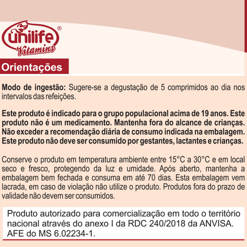 Hibisco Com Gengibre E Picolinato Kit Com 4 180 Comprimidos