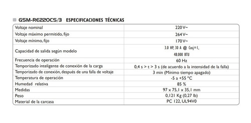 Imagen 5 de 8 de Protector De Voltaje 220v Nevera Aires Toma China Exceline