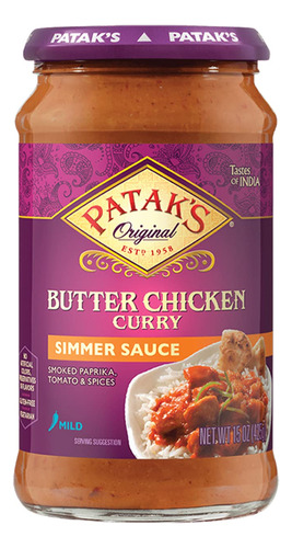 Patak's Salsa De Pollo A Fuego Lento Con Mantequilla  15 Onz