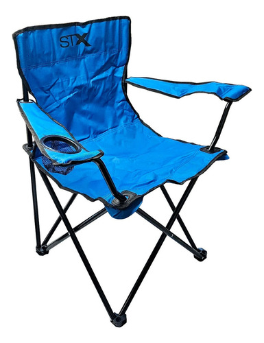 Sillon Director Plegable Playa Camping Portavaso Premium Color Azul
