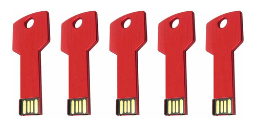 Memoria Usb Gb Diseño Llave Mayor Rojo