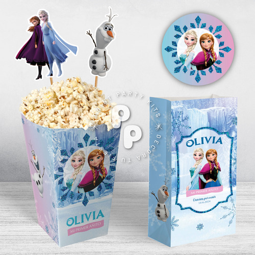 Kit Imprimible Cumpleaños Frozen Personalizado