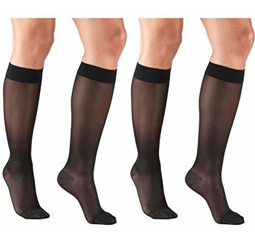 Truform Compression Stockings, 15-20 Mmhg, Sheer, Knee High,