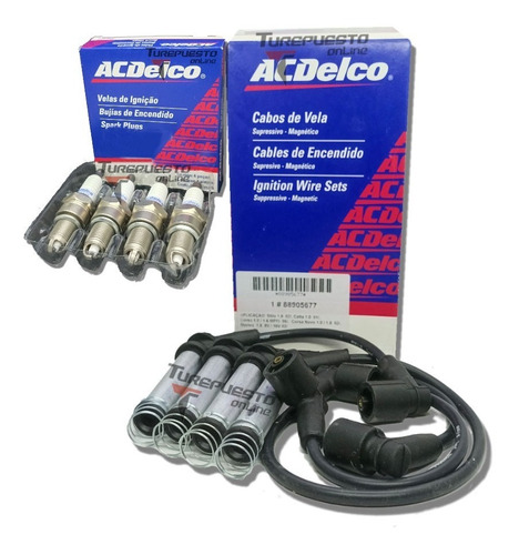 Kit Cables + Bujias Chevrolet Corsa 2 - Cobalt - Spin 1.8 8v