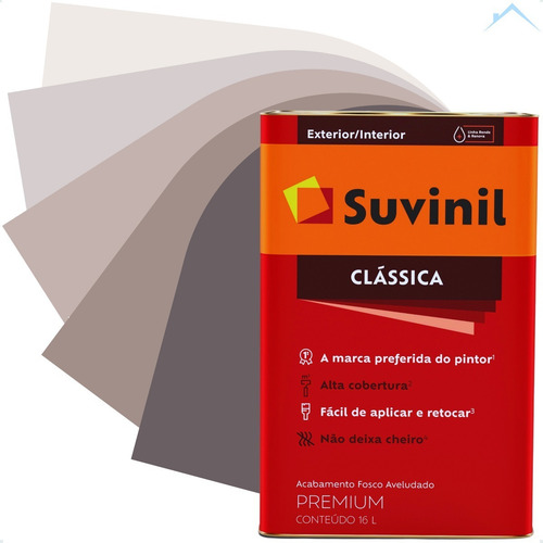 Tinta De Parede Antimofo Suvinil Clássica - Lata 16 Litros
