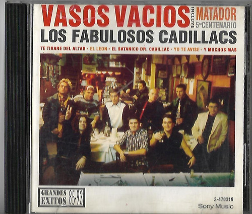 Los Fabulosos Cadillacs Cd Vasos Vacios Cd Original 1993 
