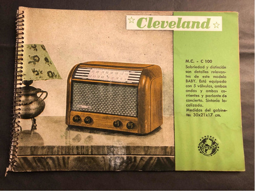 Antiguo Catalogo De Radio Cleveland. 53129.
