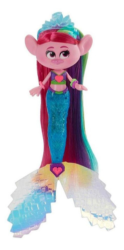 Trolls Sereia Techno Poppy - Hasbro