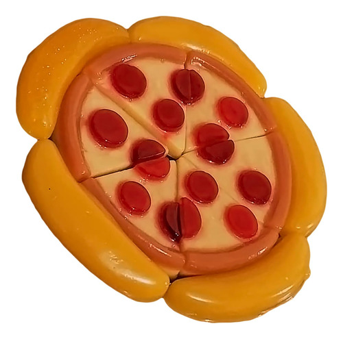 Mini Gomita Pizza Sabor A Fresa Piña Y Mango Big Marcus 85g