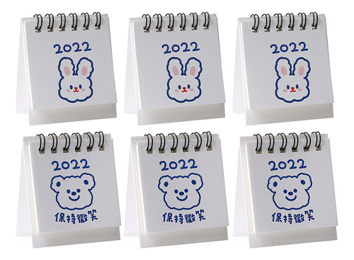 Desk Pad Calendar 2022 Calendar De Escritorio, 6 Unidades