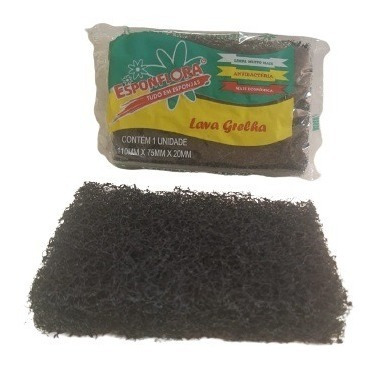 Kit 10 Esponja Limpa Grelha Churrasqueira Limpeza Prática
