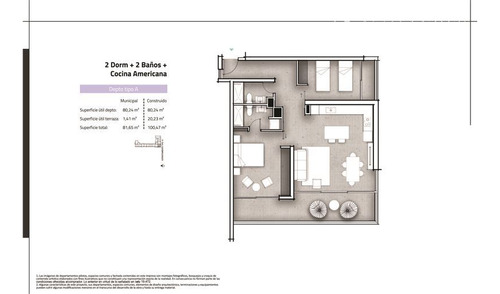 Departamento En Venta De 2 Dorm. 2 Baños Playa En La Serena