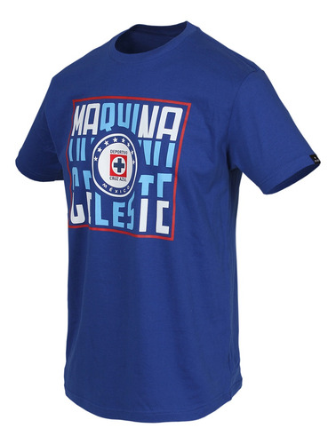 Imagen 1 de 7 de Playera Oficial Cruz Azul Logo Máquina Adulto Prod. Original