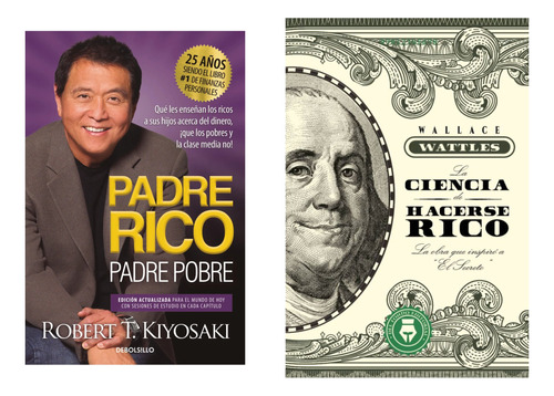 Padre Rico + Ciencia Hacerse - Kiyosaki - Wattles - 2 Libros