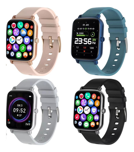 Smartwatch Reloj Inteligente Hombre Mujer 2 Mallas