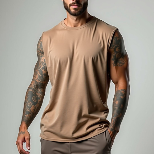 Regata Masculina Oversized Machão Muscle 100% Algodão