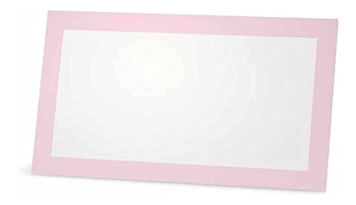 Tarjetas De Lugar De Color Rosa Bebe - Estilo Plano O Carpa