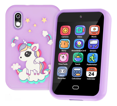 Kids Cell Phone Unicorn Gifts For Girls Age 6-8 Touchscre...